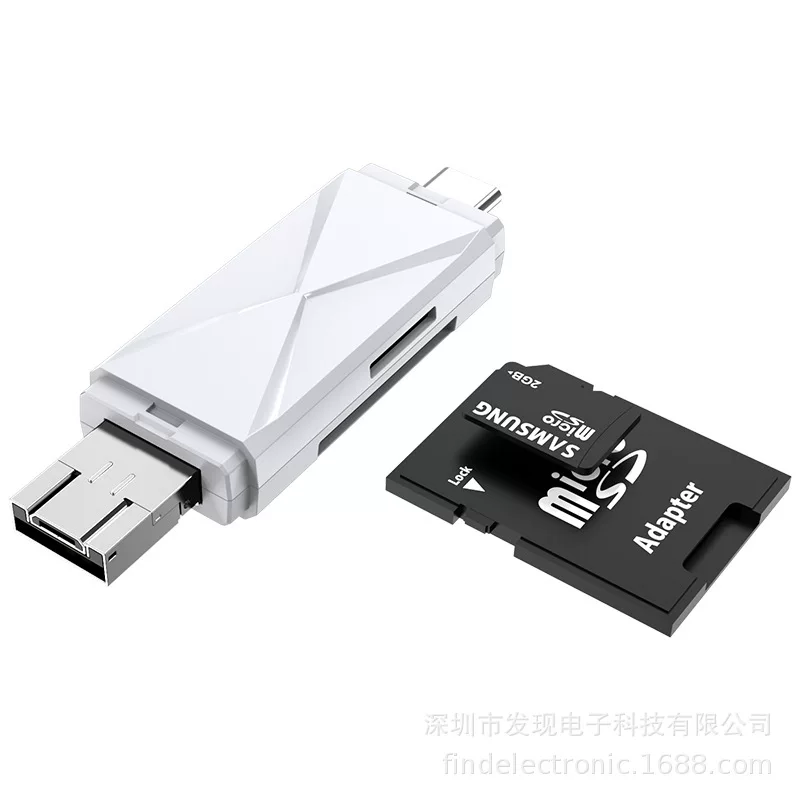 Кардридер Type-C, USB кардридер, микро кардридер, три в одном считывание карт TF SD Cardream