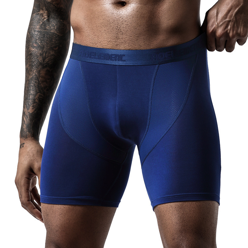 Ice Silk Mesh Men's Underwear Head Sports Running Long Anti-wear Leg Underwear Men's Boxer Pants Long Leg Pants Ice Silk Mesh Men's Underwear Head Sports Running Long Anti-wear Leg Underwear Men's Boxer Pants Long Leg Pants