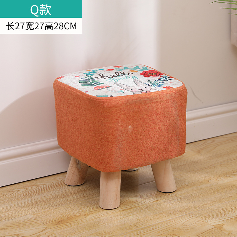 Lapin de dessin animé tabouret carré / Hauteur 28cm