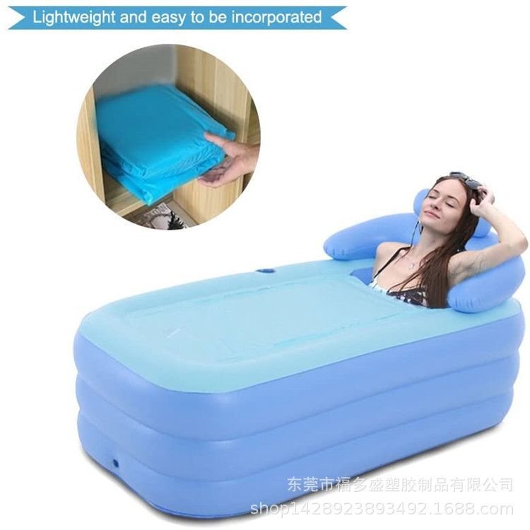 Inflatable bathtub PVC spa bathtub adult portable bathroom soaking warm infant swimming pool bath pool