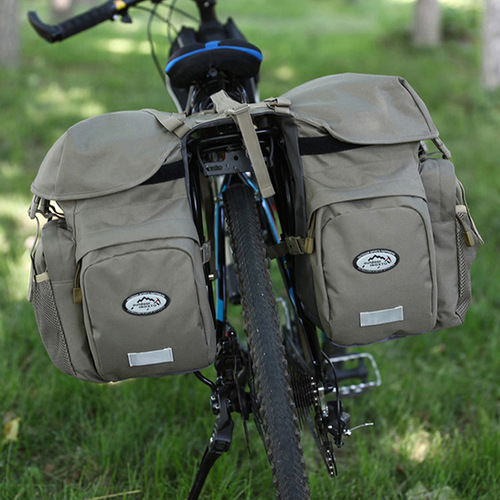Cross-border large-capacity bicycle piggyback bag, tail bag, cycling bag, mountain bike shelf, chartered car bag, water-repellent camel bag wholesale