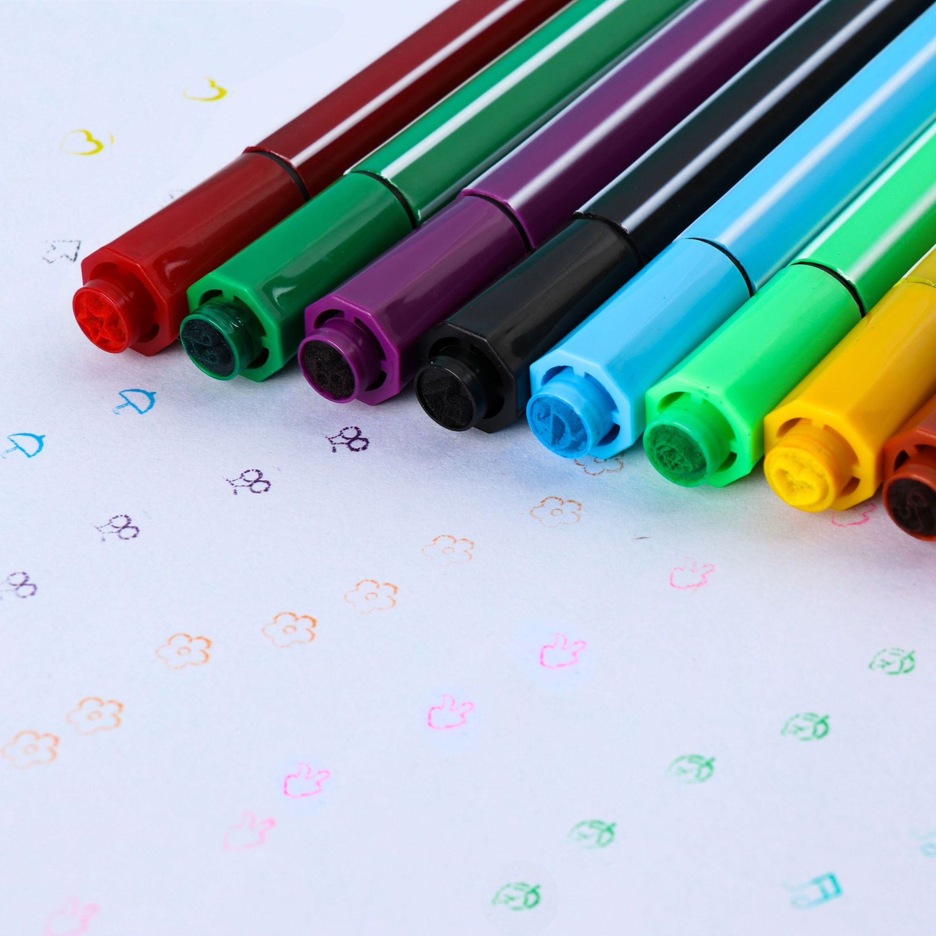 Seal for kindergarten, watercolour, crayons, children's set, Birthday gift, early education