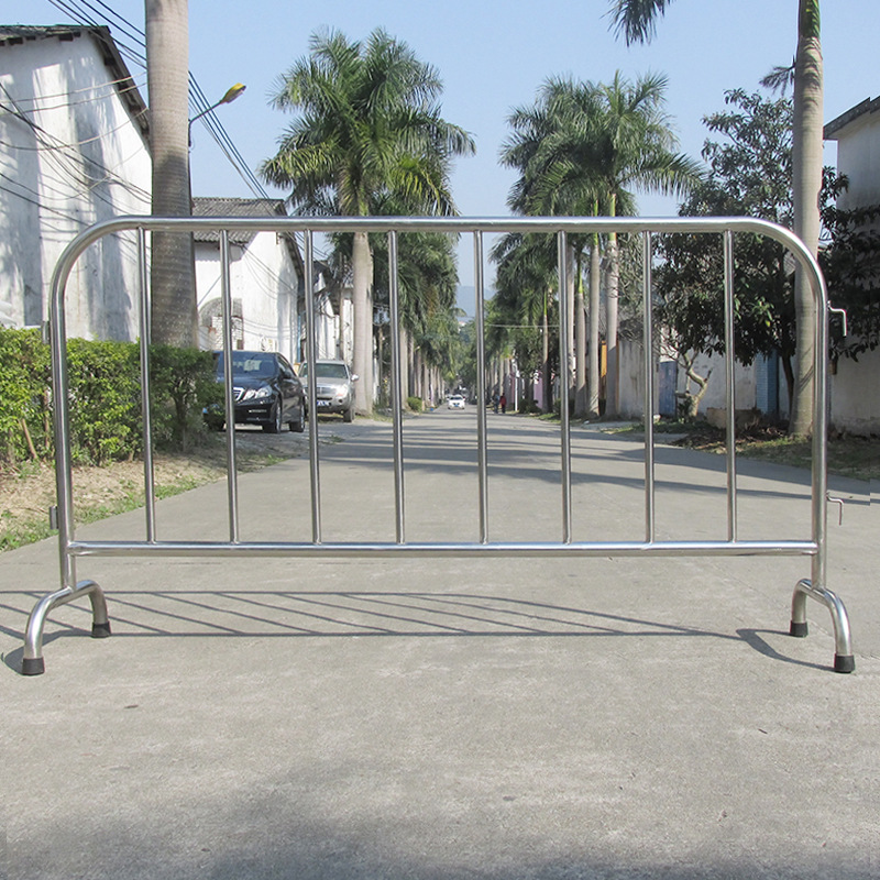 顺路科技2米不锈钢铁马不锈钢移动护栏201不锈钢铁马活动护栏