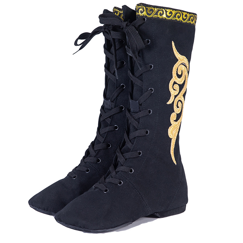 Botas de baile Xizangas para hombres y mujeres Zapatos de baile mongoles Botas de montar Botas de rendimiento de danza mongol Botas de examen de Arte de clasificación