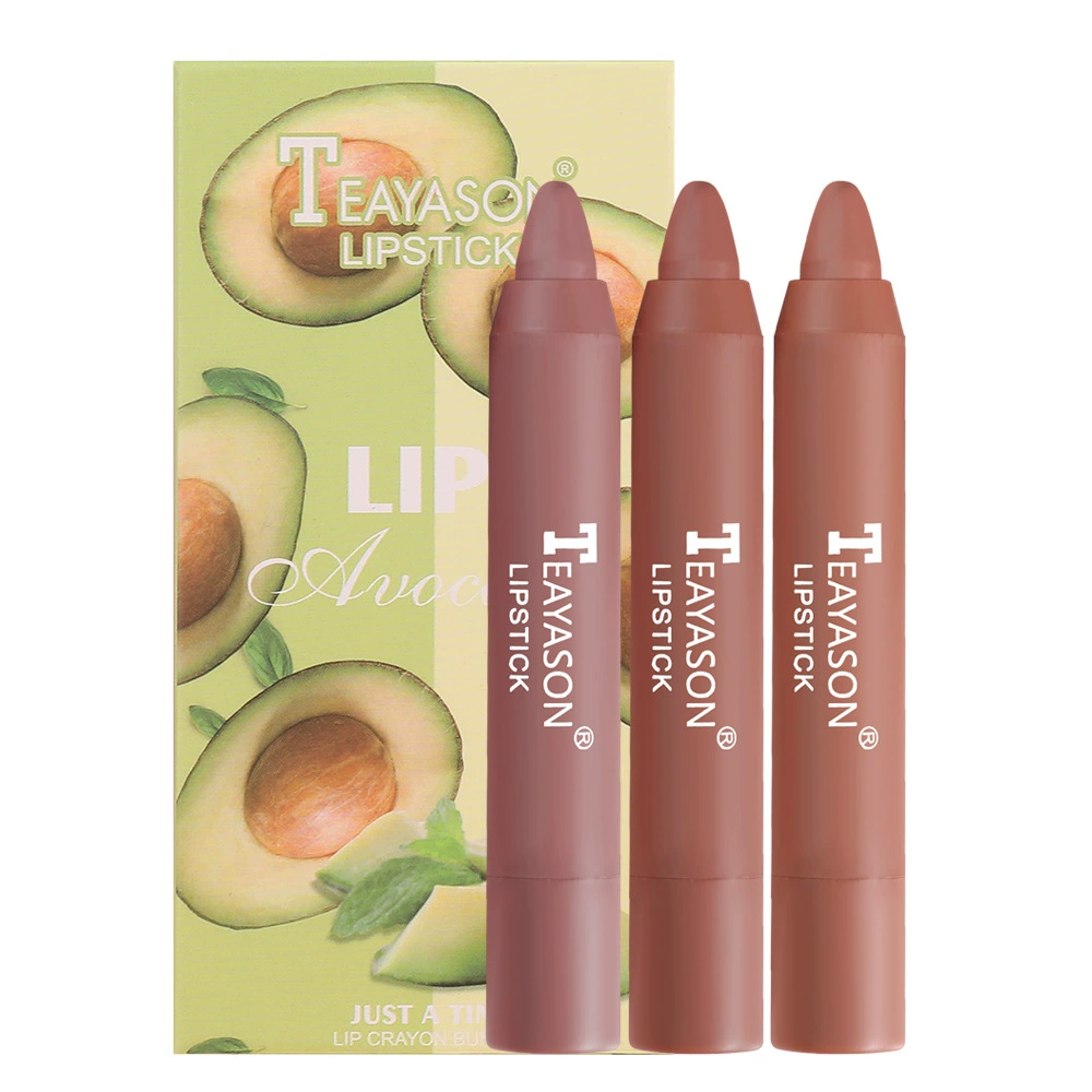 Набор карандашей для губ Lip Crayon Set Teayason, 3 шт. карандаши для помады и праймера, полупрозрачное нанесение, матовая отделка