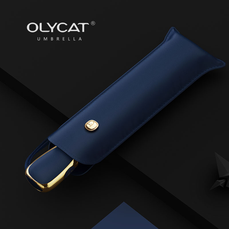OLYCAT Ouli gato Paraguas automático de doble uso tres plegable protección solar protección UV paraguas solar al por mayor
