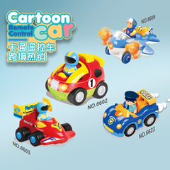 Children's Electric 2.4G Remote Control Car with Lights and Music Cartoon Remote Control Car Cross-border Bestselling Cartoon Remote Control Toy Car
