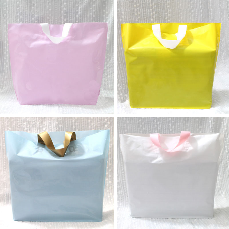 Spot thickened plastic tote bag gift clothing store bag shopping plastic packaging tote bag logo