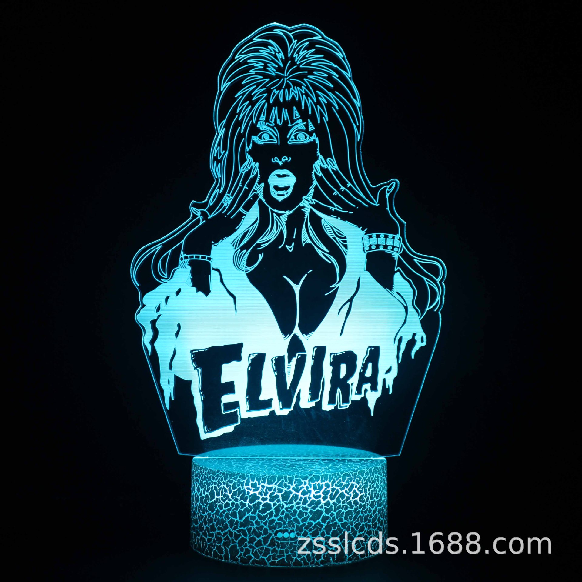 Comercio electrónico transfronterizo Venta caliente Jackson cantante de música Serie 3D luz de la noche colorida lámpara de mesa táctil regalo creativo Luz