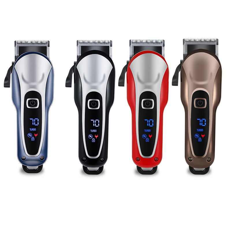Cortadora de cabello eléctrica multifuncional cortadora de cabello eléctrica recargable inalámbrica inteligente pantalla digital cortadora eléctrica corte de pelo traje