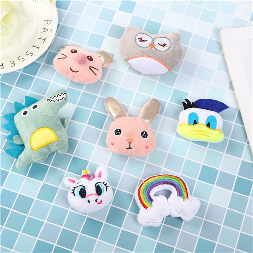 Korean version of cotton-filled animal mobile phone pendant cartoon plush brooch cute diy semi-finished products accessories clothing accessories
