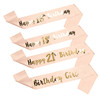 Birthday shoulder strap BIRTHDAYGIRL etiquette belt 16 18 21 30 40 50 60 -year -old birthday party decoration