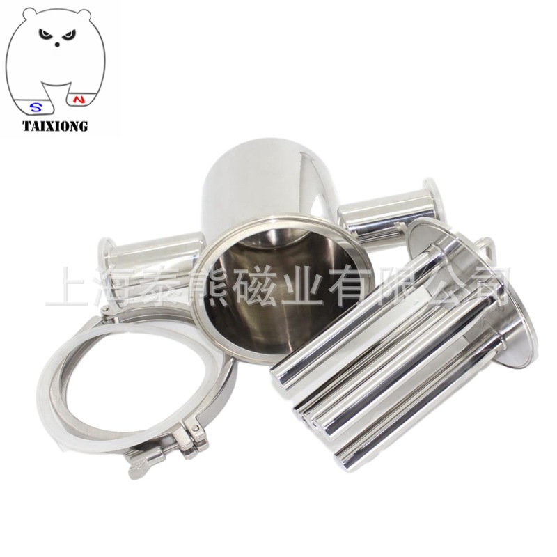 管道式除铁器 食品级强磁除铁器 磁性过滤器 不锈钢除铁器