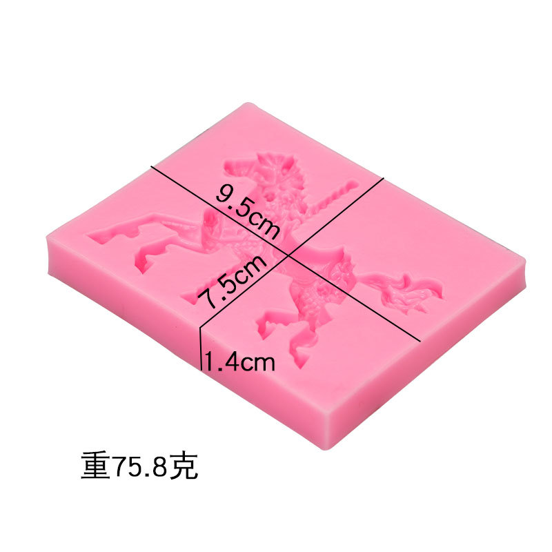 Nuevo carrusel fondant cake decoración molde fondant molde de silicona chocolate molde de silicona líquida