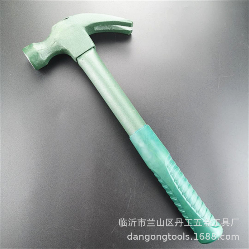 厂家直销 高碳钢钢管柄羊角锤 防滑包塑羊角锤子 建筑起钉锤 榔头