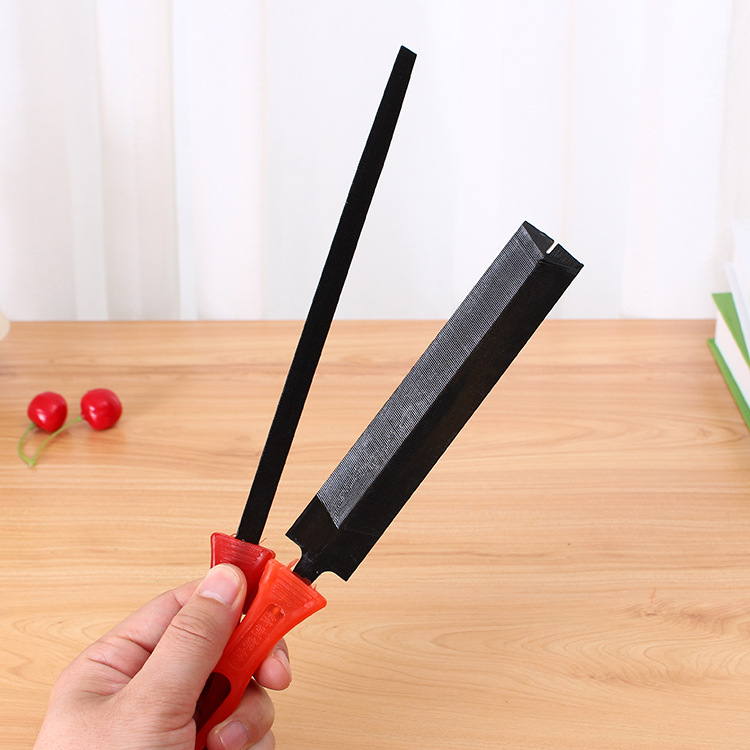 Hardware tools manual file wholesale household plastic handle file flat file flat file triangular file diamond saw file