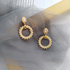 Advanced long earrings with tassels from pearl, silver 925 sample, high-quality style, french style, internet celebrity