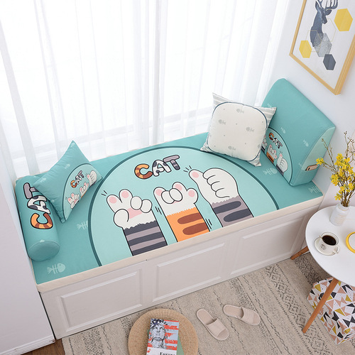 Pendant Window Seat Cushion Nordic Style Non-Slip Sofa Bench Four Seasons Zabuton Balcony Mat Latex Seat Cushion