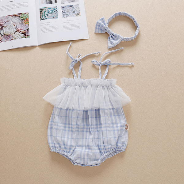 Summer cotton breathable bodysuit girl's for new born with hood