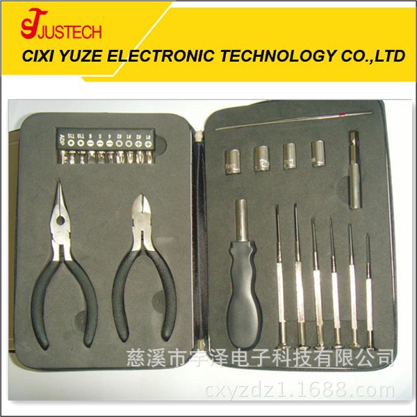 供应25pc（件套）工具组合，马口铁外形套装，家用工具，礼品工具