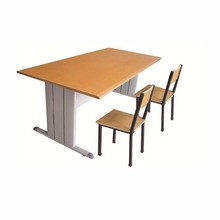 阅览桌学校图书馆阅览室桌椅组合防火面板阅览桌办公长条桌 1800*