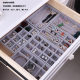 Jewelry Plate Jewelry Display Tray Grey Flannel Earrings Display Dustproof Storage Props Drawer Jewelry Storage Box