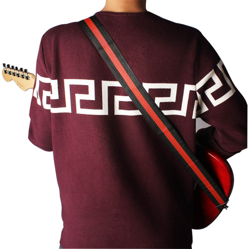 Wholesale folk guitar straps, electric acoustic guitar, bass straps, popular striped straps, ukulele cross-body straps