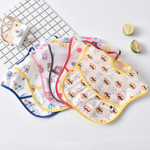 Waterproof soft bib children's waterproof coverall baby infant waterproof bib infant eating bib bib