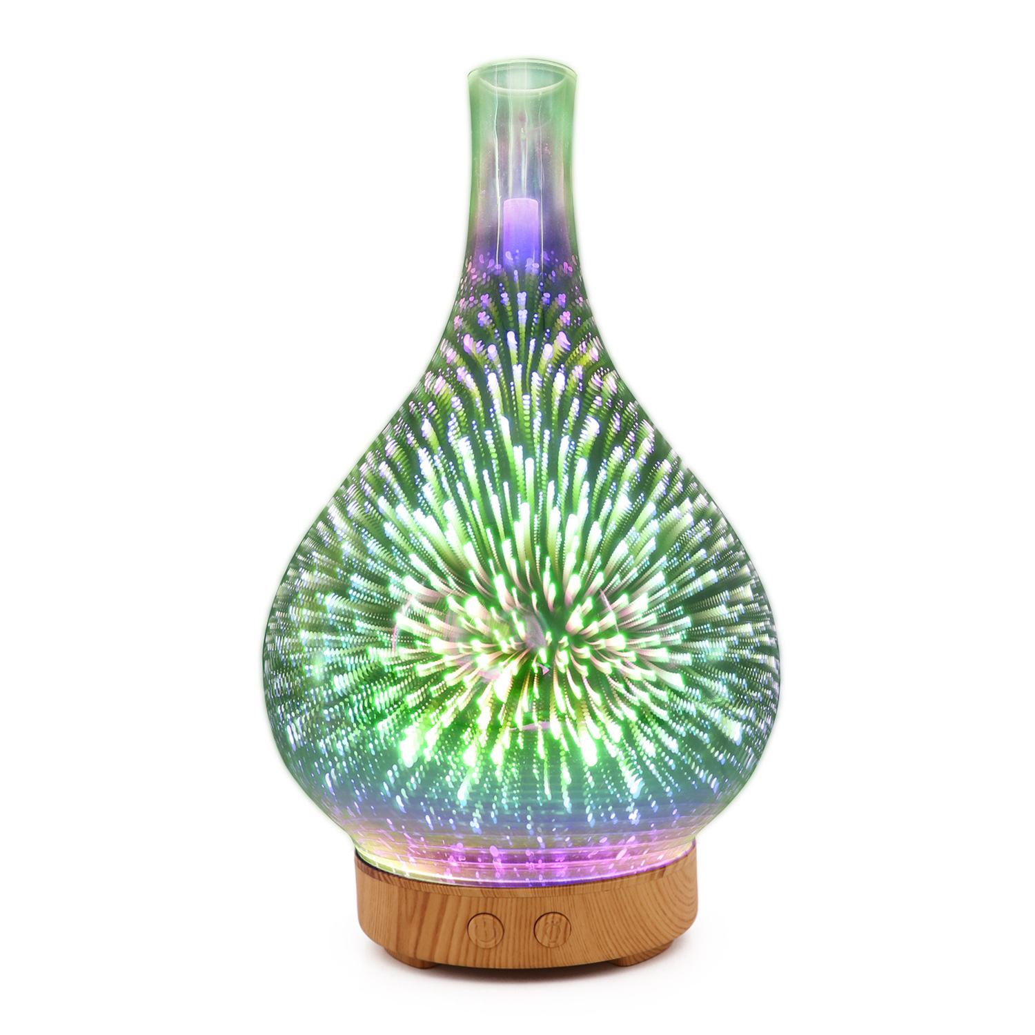 Fábrica al por mayor 3D vidrio máquina de aromaterapia aerosol hogar dormitorio ultrasónico aromaterapia humidificador fragancia difusor