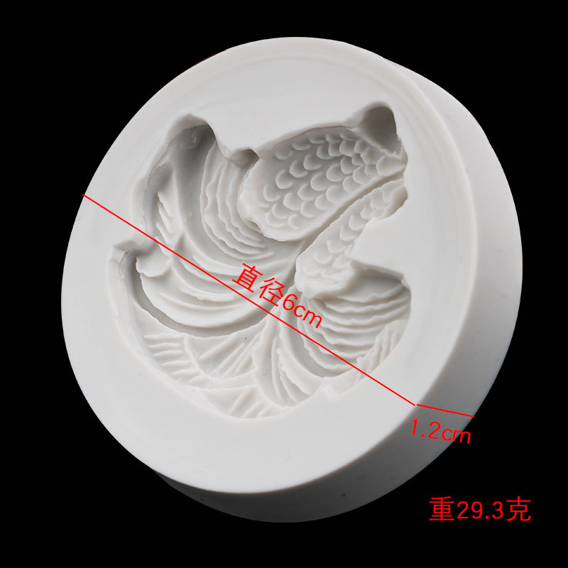 Carpa de oro fondant molde de silicona año por año Chino Goldfish molde de chocolate molde de silicona decorativo