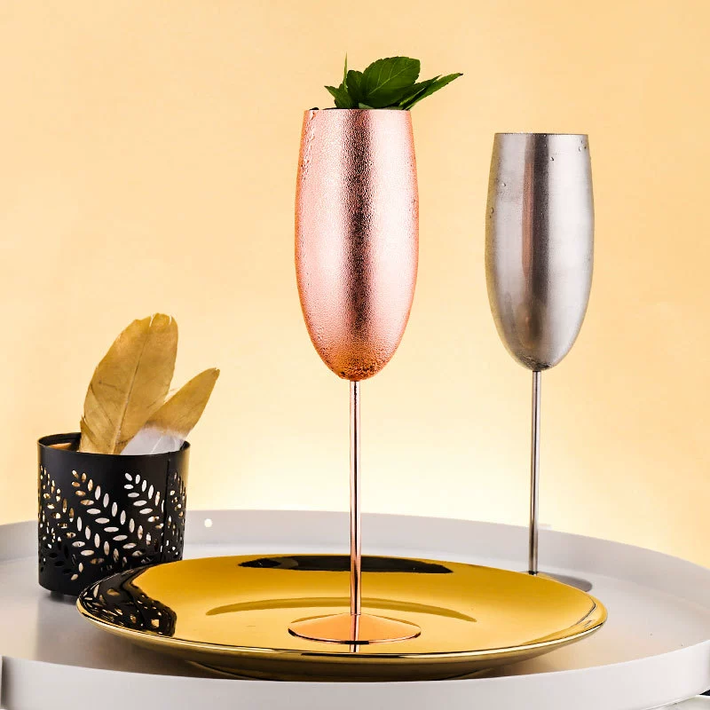 Росстрое шампанское стекло, креативный коктейль ретро сом wineglass из нержавеющей стали