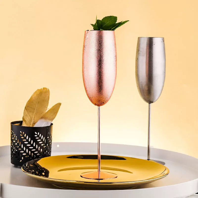 Росстрое шампанское стекло, креативный коктейль ретро сом wineglass из нержавеющей стали