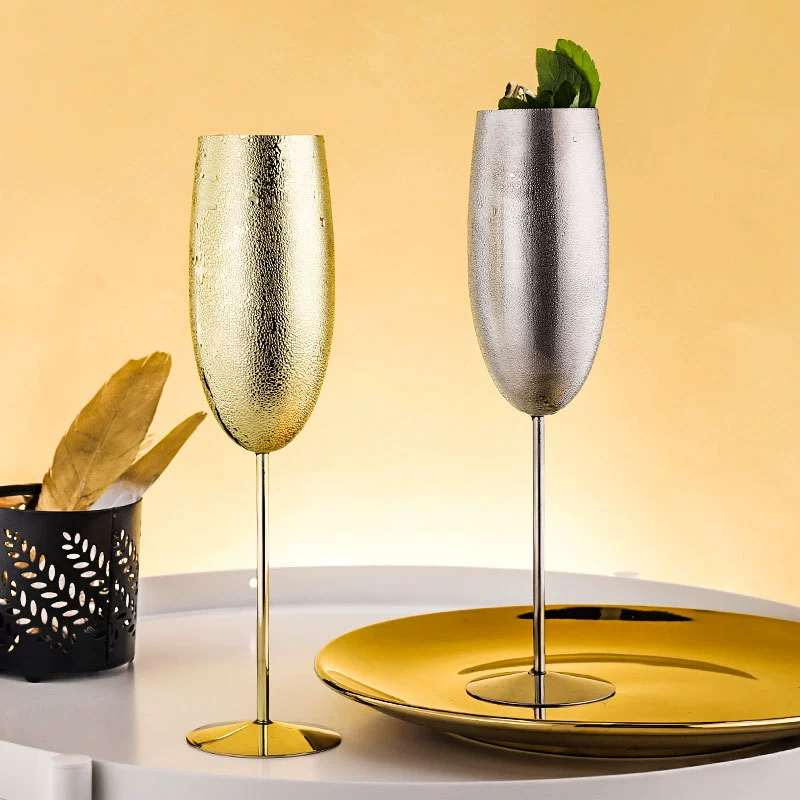 Росстрое шампанское стекло, креативный коктейль ретро сом wineglass из нержавеющей стали