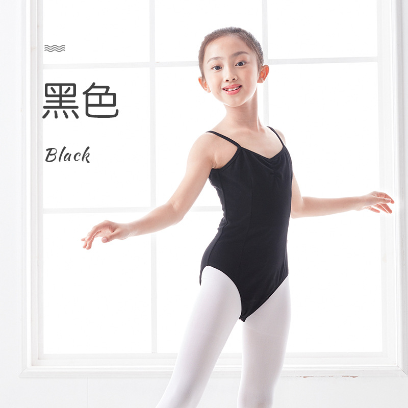 Ropa de rendimiento para niños ropa de baile ropa de ballet verano forro Sling Mono chino danza cuerpo gimnasia ropa