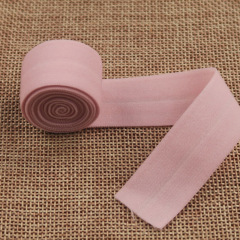 2cm wide colored strip elastic binding for down jacket edge, fold-over elastic tape with sleeve cuffs bottom edge