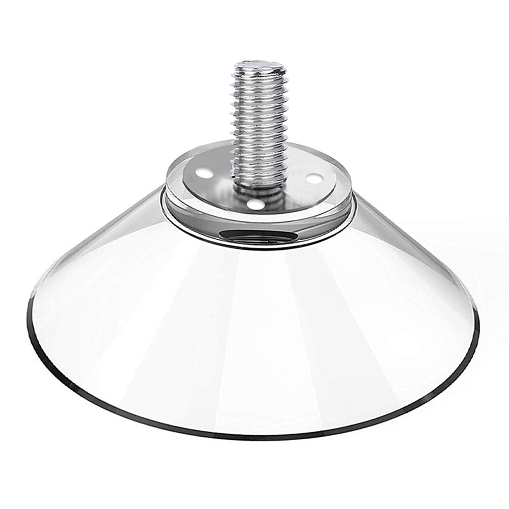 Antideslizante fijo 5,3 cm almacenamiento M4 tornillo fuerte lechón transparente muebles de vidrio estera de mesa 53mm