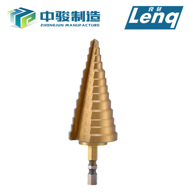 多功能钻头宝塔钻6-35MM六角柄阶梯钻宝塔钻高速钢耐磨损家用电钻