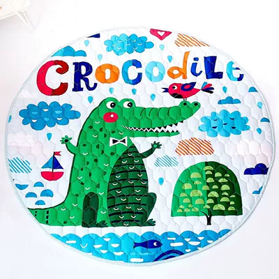 Avtomobil döşəmə paspasları Thickened Baby Play Mat - small-crocodile-15-m-diameter-15-m-diameter