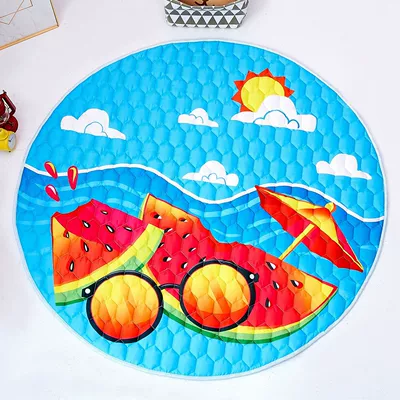 Avtomobil döşəmə paspasları — Round Crawling Mat Wholesale - cool-beach-15-m-diameter-15-m-diameter
