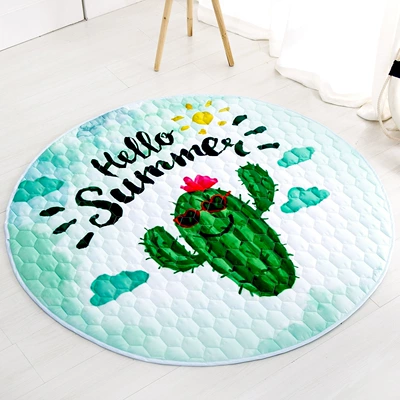 Children's Floor Mat, Ins-Style – Avtomobil döşəmə paspasları - cactus-15-m-diameter-15-m-diameter