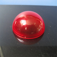 厂家直供红色PC灯罩 led扩散罩43*23红色灯罩配件 塑料罩