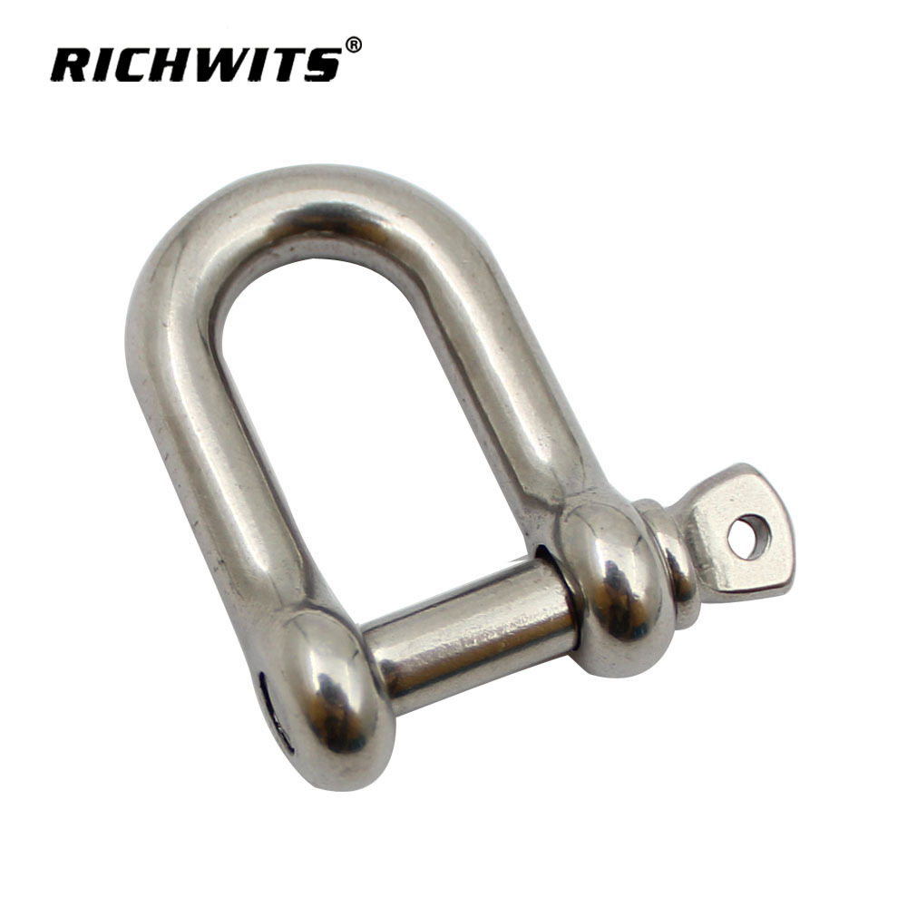 RICHWITS 不锈钢304卸扣 D形卸扣 连接环 连接扣 起重卸扣 卡扣