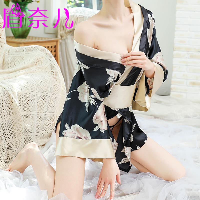 2026 New Style Sexy Lingerie Bathrobe Large Size Printed Japanese Kimono Lace-Up Sexy Seductive Teasing Outfit Uniform 2026 New Style Sexy Lingerie Bathrobe Large Size Printed Japanese Kimono Lace-Up Sexy Seductive Teasing Outfit Uniform