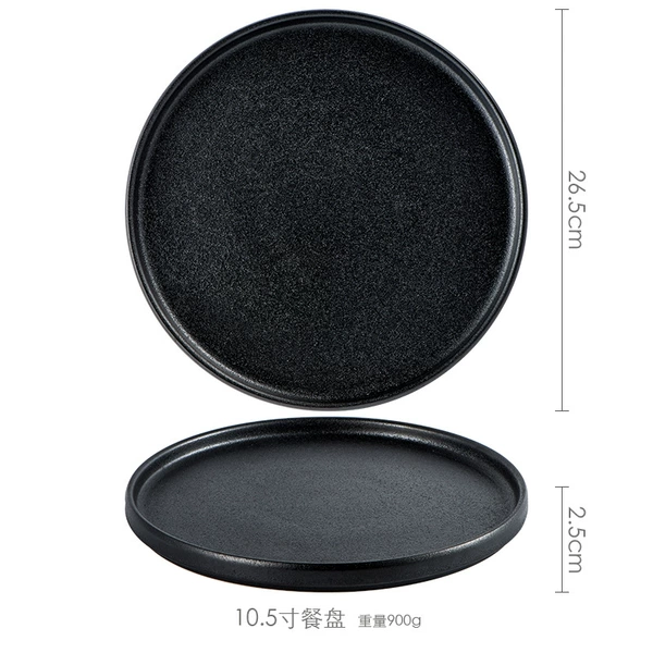 10.5 -inch dinner plate (black charm)