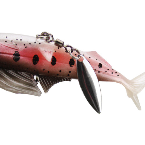 Weihe Luya fake bait package lead fish 8.5cm12.5g with sequins VMC single hook simulation soft bait soft bait wholesale