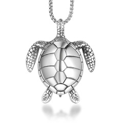 Cross-border supply titanium steel turtle necklace men and women longevity turtle pendant turtle accessories SP817