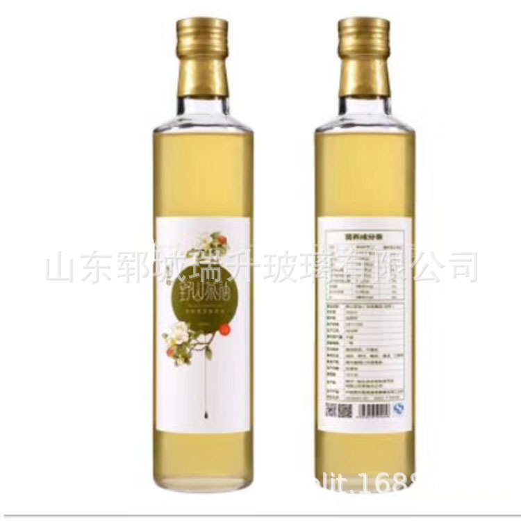 瑞升玻璃供应江西茶油瓶核桃油瓶广东茶油瓶厂家食用油瓶