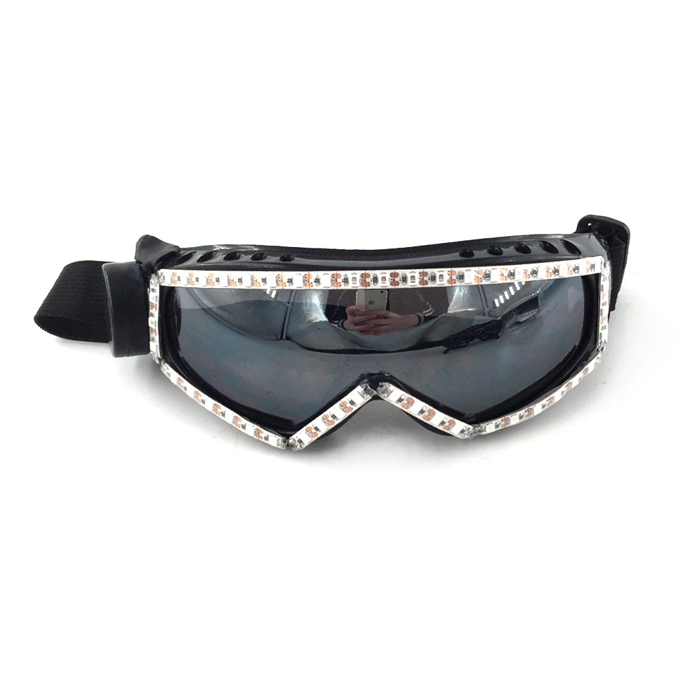 Gafas de banda elástica LED parpadeante gafas de sol inalámbricas frescas gafas luminosas bar discoteca baile noche espectáculo Accesorios