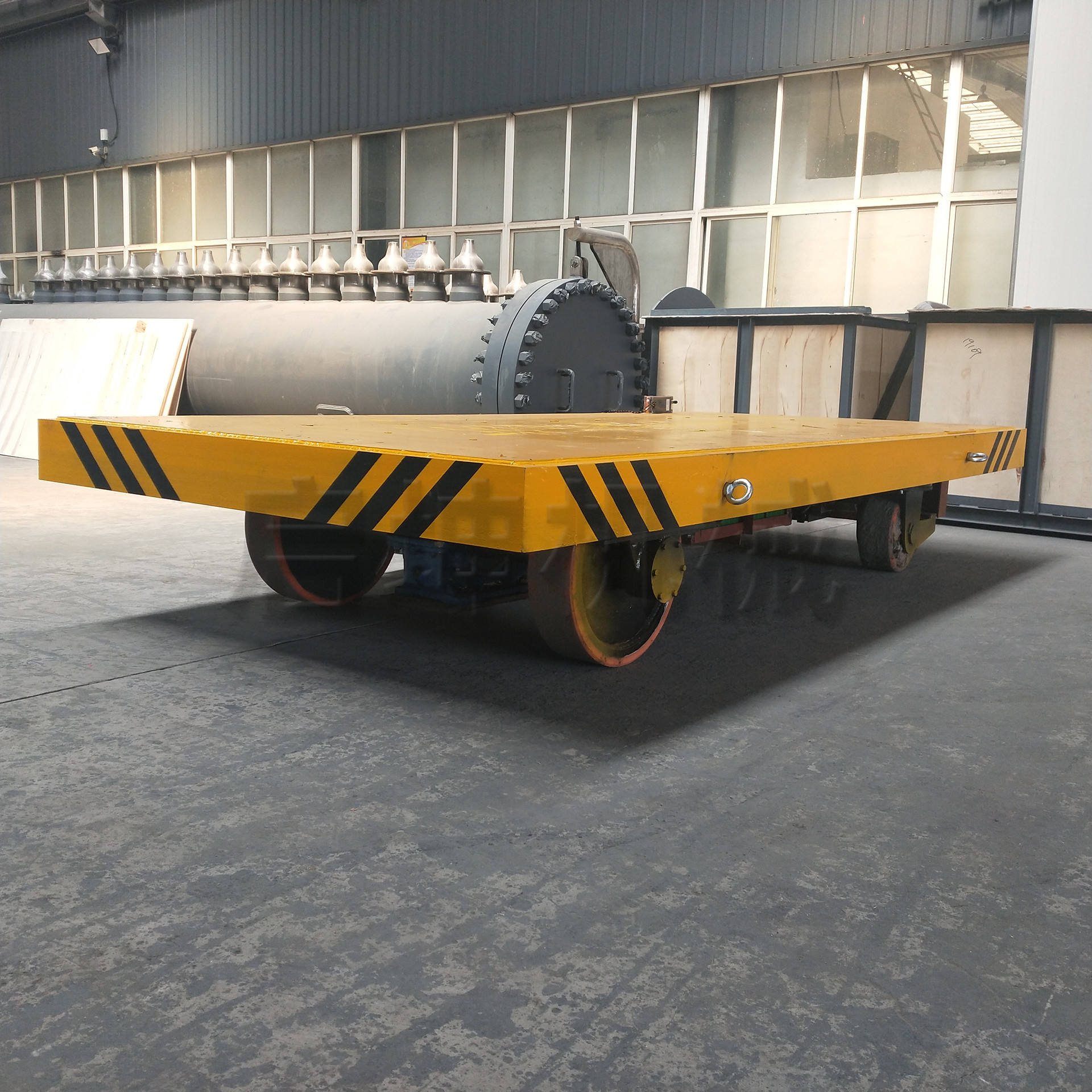 车间搬运无轨式地平车50t电动地平车运输车 蓄电池电动平板运输车