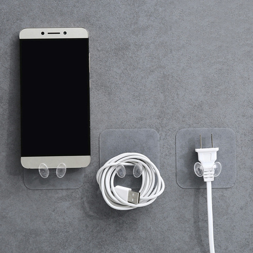 Plug hook holder wall cute data cable organizer hook power cord charger organizer cable clip